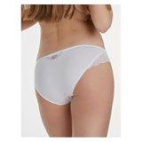 X-Lady Kadın Bikini Külot, Beyaz ve Siyah, Dantel Detaylı, Günlük Kullanım için Rahat İç Çamaşırı 1533 (Beyaz, L)