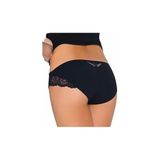 X-Lady Kadın Bikini Külot, Beyaz ve Siyah, Dantel Detaylı, Günlük Kullanım için Rahat İç Çamaşırı 1533 (Siyah, M)