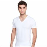 X-Lady X-Men Erkek V Yaka Kısa Kol T-Shirt - 01-Beyaz