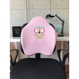 X-Large Visco Bel Destek Gamer Oyuncu Koltuk Yastığı- Pembe Baykus