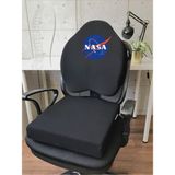 X-Large Visco Gamer Oyuncu Bel Yastığı ve Visco Kare Oturma Minderi 2'li Set Siyah Nasa