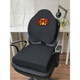 X-Large Visco Gamer Oyuncu Bel Yastığı ve Visco Kare Oturma Minderi 2'li Set Siyah Süper