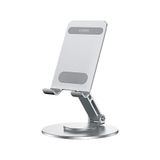 X-Level Alüminyum Katlanabilir Telefon ve Tablet Standı, iPad ile Uyumlu, Bütün Telefon ve 12inç'e Kadar Tabletlerle Uyumlu,360° Dönebilir Taban, 1,5 kg Kapasite, XFS2000, Gri