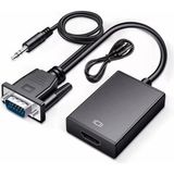 X-Level XCC7804 Ses Girişli VGA To HDMI Dönüştürücü (45 cm Aux Kablo 15 cm VGA Kablo)