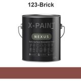 X-Paint Nexus – Soft-Mat Su Bazlı Dönüşüm Boyası | Hemel - 0,75 lt - 123 - BRICK