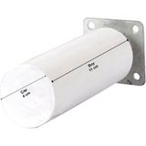 X-Perk Ahşap Ağaç Mobilya Ünite Baza Koltuk Kanepe Ayağı Boy 11 cm Çap 4 cm Yuvarlak - Beyaz