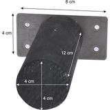 X-Perk Ahşap Ayak Mobilya Baza Koltuk Kanepe Ünite Sehba Dolap Ayağı Boy 12 cm Çap 4 cm Siyah - 14 - 258