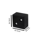 X-Perk Masa Sandalye Koltuk Sehpa Kanepe Ünite Ayak Yükseltici Ağaç Takoz Boy 3 cm En 5x5 cm Siyah