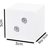 X-Perk Masa Sandalye Koltuk Sehpa Kanepe Ünite Ayak Yükseltici Ağaç Takoz Boy 5 cm En 5x5 cm Beyaz