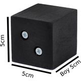 X-Perk Masa Sandalye Koltuk Sehpa Kanepe Ünite Ayak Yükseltici Ağaç Takoz Boy 5 cm En 5x5 cm Siyah