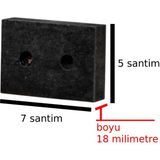 X-Perk Masa Sandalye Koltuk Sehpa Kanepe Ünite Ayak Yükseltici Takoz Siyah Renk Boy 18 Milim En 7x5 Santim