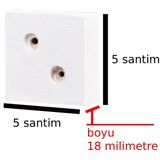 X-Perk Masa Sandalye Koltuk Sehpa Kanepe Ünite Ayak Yükseltici Yükseltme Takoz Boy 18 Milim Beyazrenk