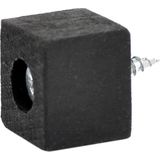 X-Perk Masa Sandalye Mobilya Koltuk Ayak Yükseltici 6'lı 15 mm Siyah - Option-1