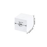 X-Perk Masa Sandalye Mobilya Ünite Sehpa Kanepe Koltuk Ahşap Ayak Yükseltici Boy 4 Cm En 4x4 Cm Beyaz