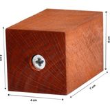 X-Perk Masa Sandalye Ünite Kanepe Koltuk Sehpa Ahşap Ayak Yükseltici Ağaç Takoz Boy 7 cm En 4x4 cm - Kahverengi