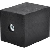 X-Perk Masa Sandalye Ünite Kanepe Sehpa Mobilya Koltuk Ayak Yükseltici Ahşap Takoz 6'lı Set Boy 5 cm En 4x4 cm siyah