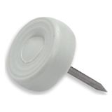X-Perk Toprak Çivili Masa Sandalye Zemin Koruyucu Beyaz Plastik Ayak 25 Adet 16mm