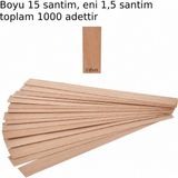 X-Perk Toptan Doğal Ahşap Mum Fitili 15 cm x 1,5 cm 1000 Adet Ahşap Mum Fitili El Yapımı Mum Yapımı Için