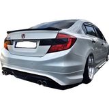 X Power Tuning Honda Civic Fb7 (2012-2016) Uyumlu Custom Arka Tampon Eki (Plastik)