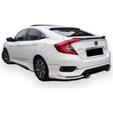 X Power Tuning Honda Civic Fc5 Sedan (2015-2021) Uyumlu Turbo Arka Tampon Eki (Plastik)