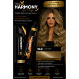 X Pro Harmony Ekstra Açık Sarı Saç Boyası 10.0 Doğal Sarı Yansımasız Kalıcı Tüp Boya 60 ml Profesyonel
