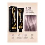 X Pro Harmony Küllü Kumral Saç Boyası 8.21 Açık Kumral Küllü İrize Mor Küllü Kalıcı Tüp Boya 60 ml Profesyonel