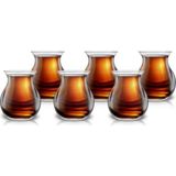 x Refika'dan Gönlübol 6'lı Çay Bardağı Seti - Option-1 - 0 - Siyah