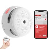 X-Sense Değiştirilebilir Pilli Akıllı Duman Dedektörü Yangın Alarmı, Wi-Fi Duman Dedektörü, Gerçek Zamanlı Uygulama Bildirimleri, XS01-WX, 1'li Paket