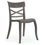 X-Sera Sandalye 2Li Paket - Bahçe, Balkon, Mutfak Sandalyesi -Bronz Kahve