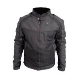 x Speed X-Evo Fileli Yazlık Motosiklet Montu Siyah - 2XL - Renkli