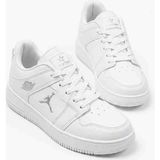 X-Star Unisex Beyaz Rahat Kalıp Termo Taban Bağcıklı Sneaker Ayakkabı - 00-Beyaz