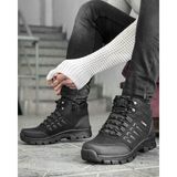 X-Step Erkek Bot Termal Yünlü Kaymaz Taban Outdoor Bot - Siyah
