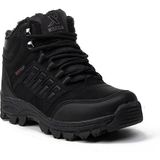 X-Step Erkek Büyük Numara 45-46-47 Outdoor Treking Günlük Yürüyüş Kışlık Bilekli Bot - Siyah