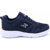 X-Step Unisex Spor Ayakkabı Poliüretan Malzeme ile Kaymaz Yumuşak Taban Tasarımı - Lacivert-Beyaz