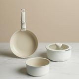 x Swiss Crystal Almond Cream Easy Clip 5 Parça Indüksiyon Tabanlı Tencere Seti - Çok Renkli - Genel