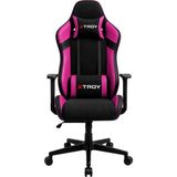 X Troy Knight Model 140° Yatan, Kumaş Oyuncu Koltuğu - Pembe
