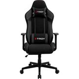 X Troy Knight Model 140° Yatan, Kumaş Oyuncu Koltuğu - Siyah