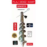 x xxxl Plaj Bahçe Kamp Şemsiye Kazığı 41 cm - Gri