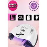 X15 Plus 150W 45 LED Kalıcı Oje ve Protez Tırnak Jel Kurutucu LED Lamba - Beyaz
