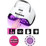 X15 Uv LED Tırnak Kurutucu 150 Watt 45 LED Protez Tırnak Kalıcı Oje Kurutma Makinası - Beyaz