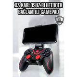 X3 Gamepad Oyun Kolu Bluetooth Bağlantılı Gamestick Android Uyumlu Mir73602762