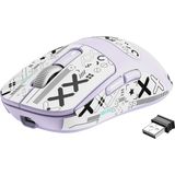 X3 Kablosuz Gaming Mouse, Ultra Hafif 49G Oyuncu Mouse, Pixart PAW3395 SENSÖR-26000DPI, Programlanabilir, 2.4g/bluetooth/kablolu-Uzun Pil Ömrü/ptfe Ayak/fare Kavrama Bandı-Pc/mac-Lavanta - Adaçayı