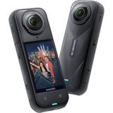X5 Standart Paket - 8k 360 Derece Aksiyon Kamerası, Üç Ki-Power & Değiştirilebilir Objektif Taşıma Çantası ile