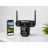 X5 Tech X5TECH RX-113W Wifi 3 Lensli 12 Volt 2A Kablosuz Güvenlik Kamera Gece Gündüz Renkli 360 Ptz Kontrollü Adaptör Dahil - Beyaz