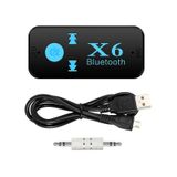 X6 Bluetooth Müzik Alıcısı 3.5 MM Aux Adaptör Araç Kiti