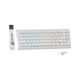 X68PRO He Rgb 8000Hz Kablosuz Rapid Trigger - Snap Tap 0.01MM Manyetik Switch Klavye - Beyaz