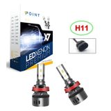 X7 Premium Led Xenon H11 Mini Slim Şimşek Etkili Garantili Beyaz