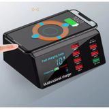 X9 8 Port kablosuz USB şarj aleti hızlı şarj PD + QC3.0 + USB por
