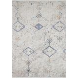 Xalapa Bej Modern Geometrik Etnik Eskitme Desenli Boho Makinada Yıkanabilir Hafif Hav Toz Vermez Leke Tutmaz Kaymaz Taban Dijital Makine Baskı Halı Oturma Odası Salon Yolluk Koridor Mutfak Halısı