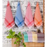 xamantha Pöti Kareli Kurulama Bezi, 50 x 70 cm Karışık Renk, Beslenme Örtüsü - Çok Renkli - 4 Adet